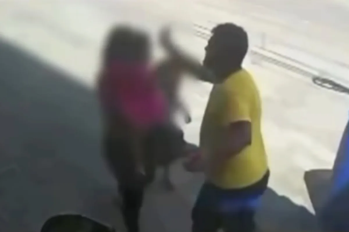 Homem é flagrado ao agredir mulher e criança em João Pessoa