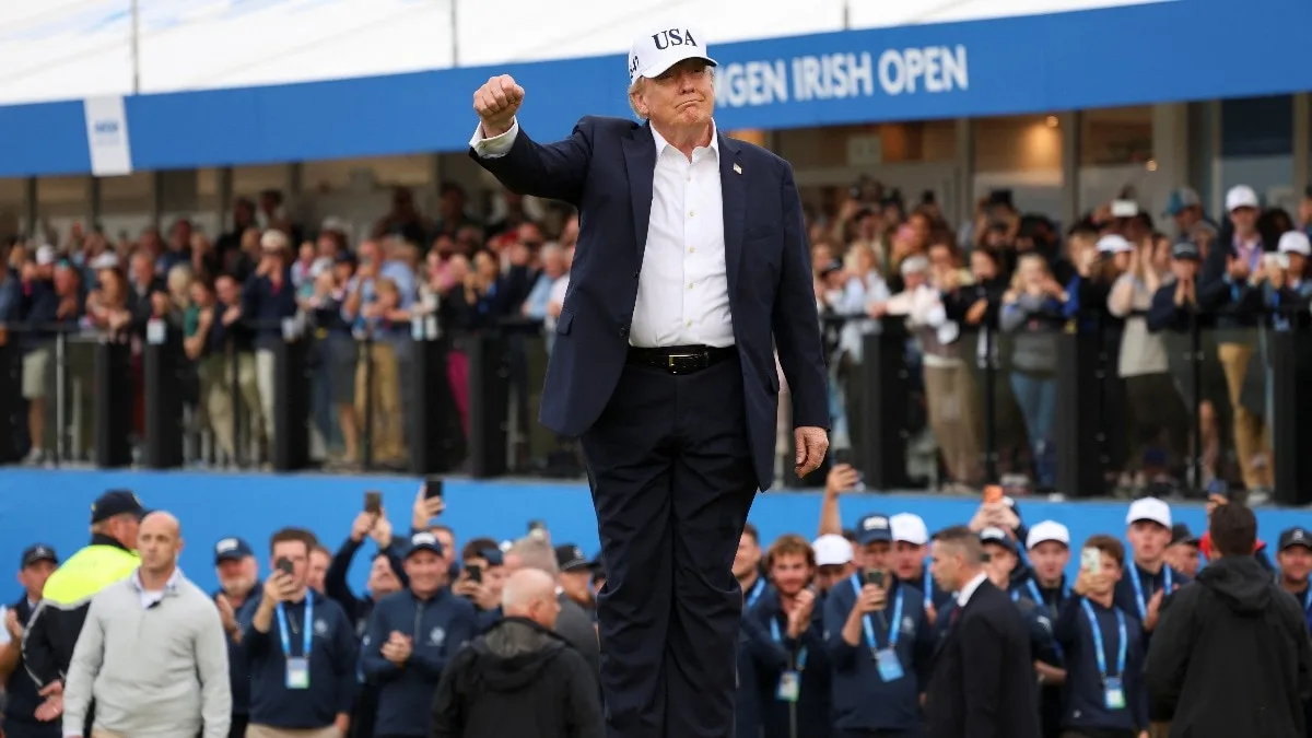 Trump says US will scrap 10% tariff on Irish whiskey at Irish Open