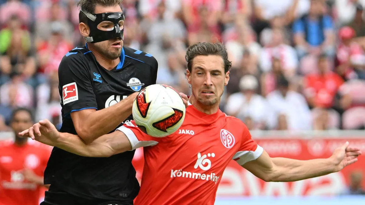 Fußball: Torlose Bundesliga-Rückkehr: Paderborner Remis in Mainz