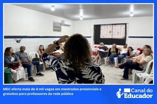 MEC oferta mais de 4 mil vagas de mestrado gratuito para professores