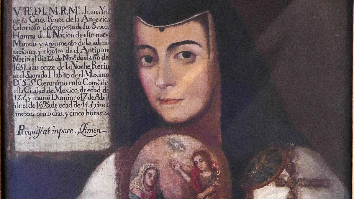 Sor Juana Inés de la Cruz, filósofa mexicana: “Yo no estudio para escribir, ni menos para enseñar, sino sólo por ver si con estudiar ignoro menos”