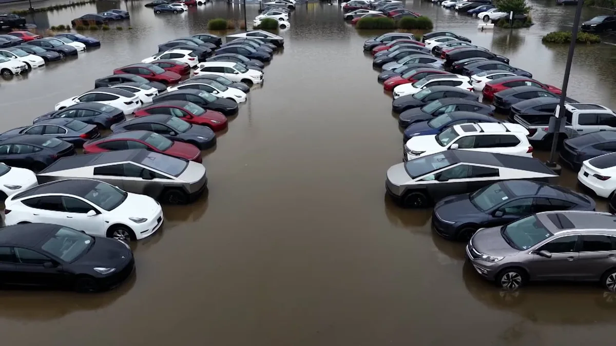 Tesla-Drama in New Jersey - Dutzende E-Autos abgesoffen
