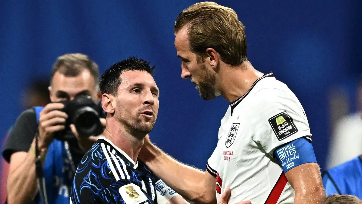 Harry Kane habló sobre la derrota ante Argentina en el Mundial y reveló qué le dijo a Lionel Messi
