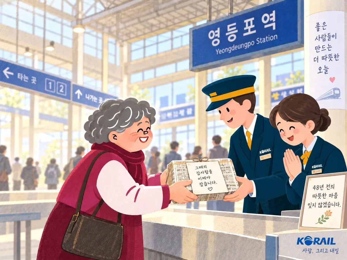 영등포역에서 못낸 푯, 48년 만에 500만 원으로 갚은 할머니