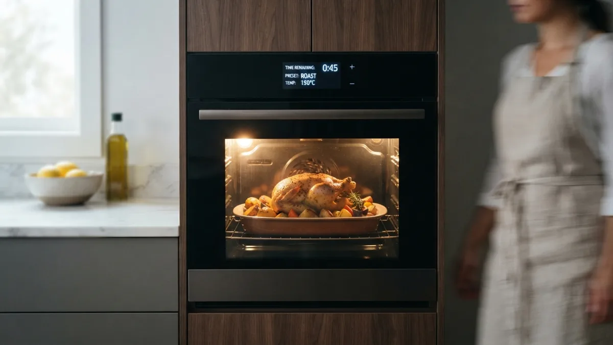 Homem usa forno elétrico com Wi-Fi para assar carne enquanto volta do trabalho, conexão 5G do celular cai no meio do trajeto, comando de desligar não é recebido e cozinha é tomada por fumaça densa