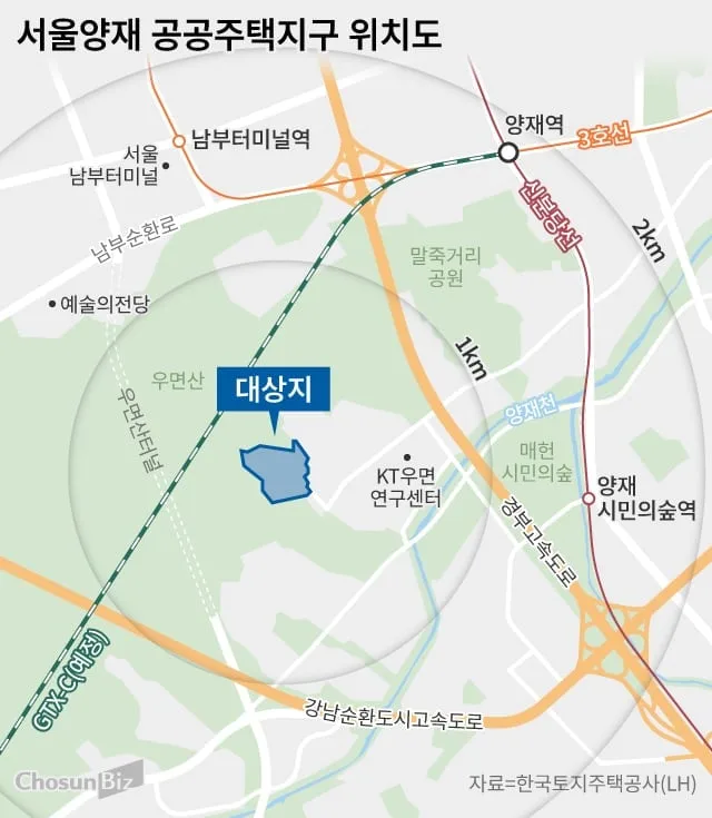 10년 빈 양재 교육개발원 부지에 700가구… 2028년 착공 추진