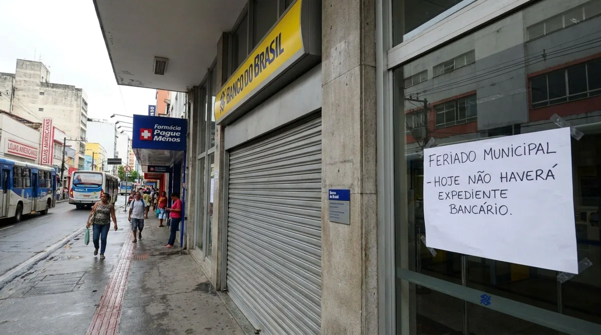 Feriado causa o fechamento dos bancos hoje, dia 18