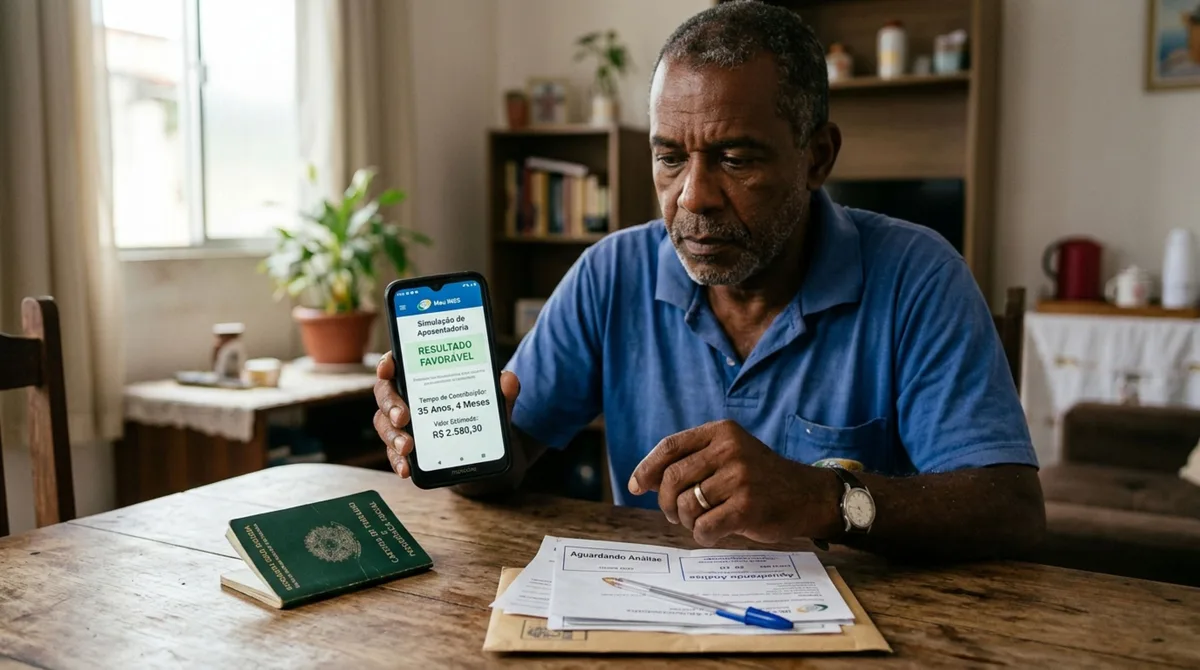 Trabalhador faz simulação no Meu INSS, e recebe sinal verde, mas ao protocolar o pedido, passa por nova análise e homem questiona por que resultado mostrado no aplicativo não garantiu benefício