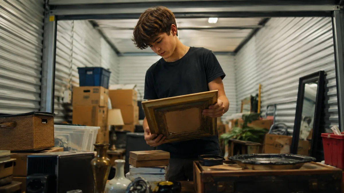 How an 18-year-old turned $10 abandoned storage units into a $135,000 business