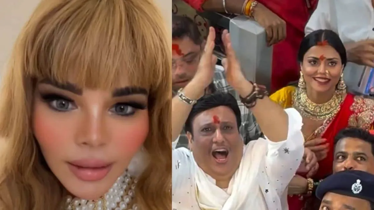 'Kya Dusre Ki Biwi Ko Le Ke Ghoom Rahe Ho?' Rakhi Sawant Calls Out Govinda For Visiting Lalbaugcha Raja With Komal Rani