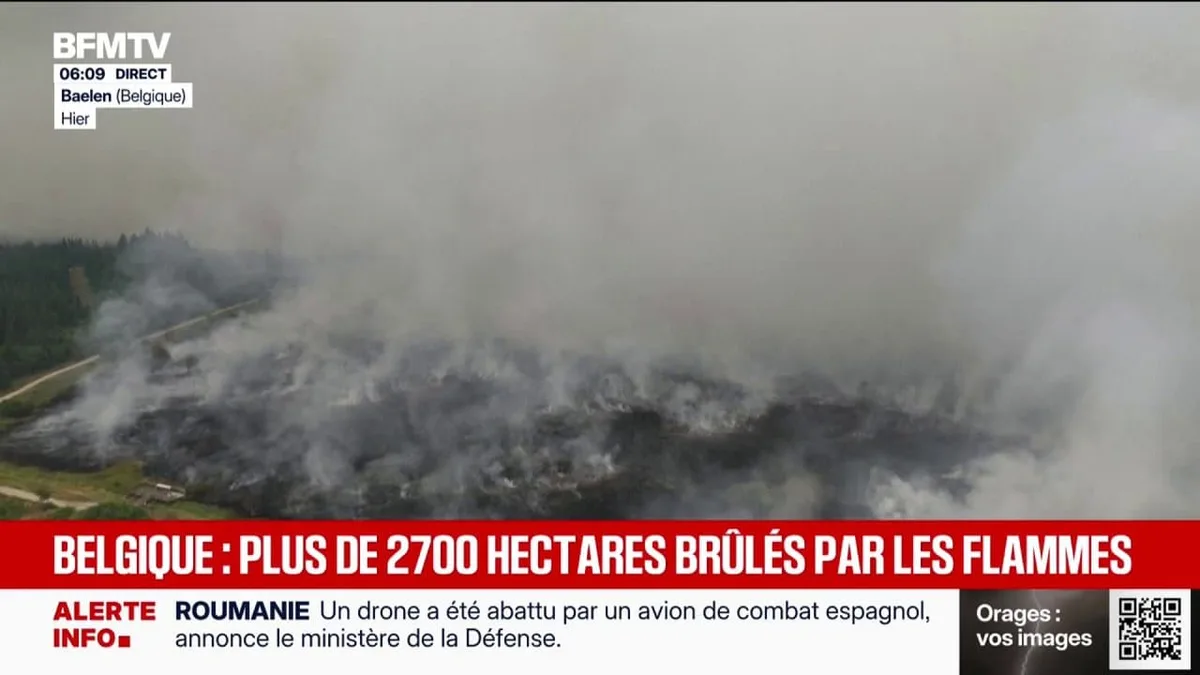Belgique: plus de 2.700 hectares déjà ravagés par les flammes