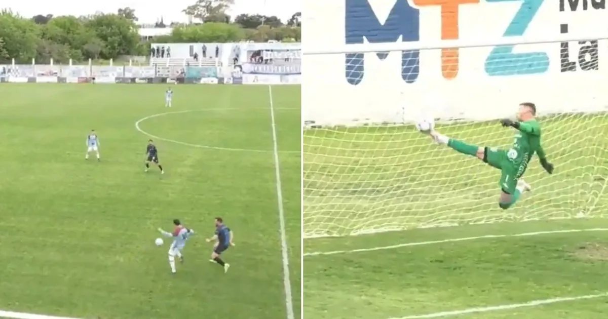 Insólito: se hizo un gol en contra desde mitad de cancha en plena pelea por no descender