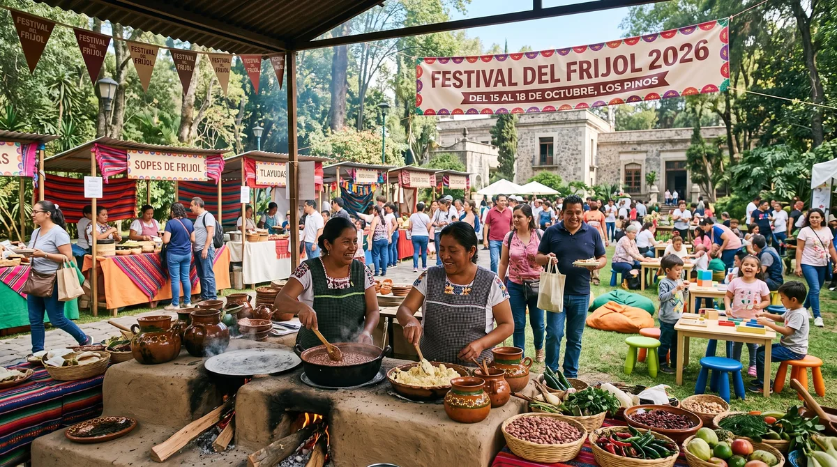 El Festival del Frijol toma Los Pinos: dos días de sabor, cultura y actividades gratis en CDMX