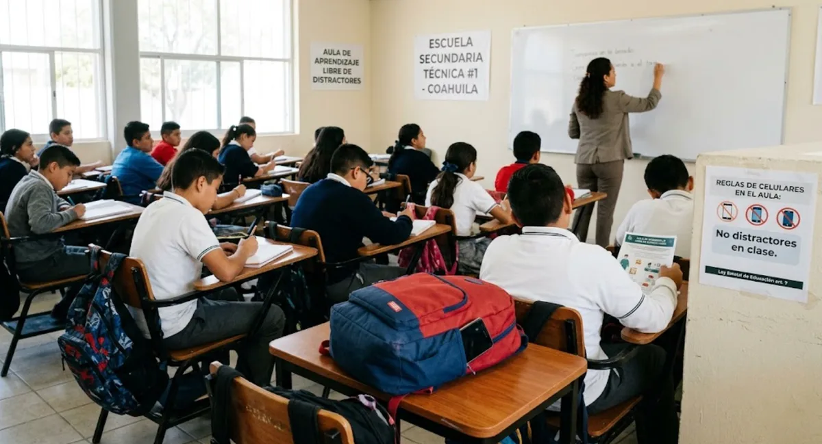 Coahuila ya regulaba uso de celulares en escuelas; nueva normativa federal endurecerá reglas