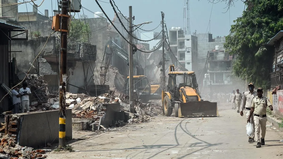 Around 20 'unauthorised' homes, farmhouses razed as part of road-widening drive in south Delhi