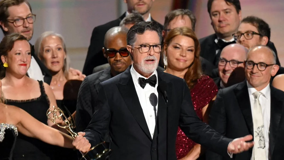 Emmy Awards: Stephen Colbert wins despite show cancellation