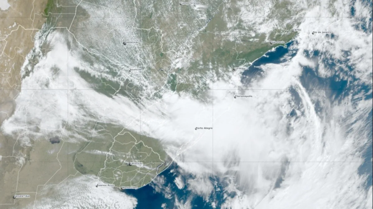 Inmet emite aviso de grande perigo para tempestade em 708 cidades do Sul