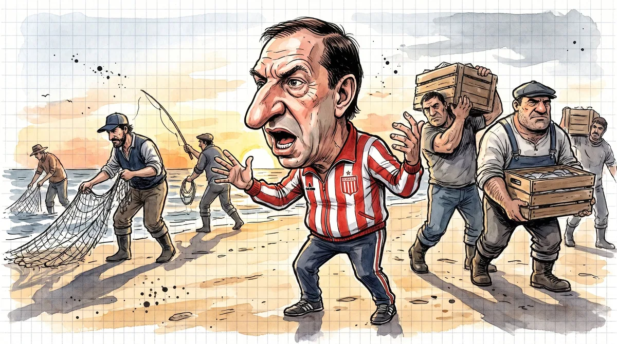 El día que Bilardo hizo un casting entre pescadores para encontrar al 9 de Estudiantes: “500.000 dólares para el que haga ocho goles”