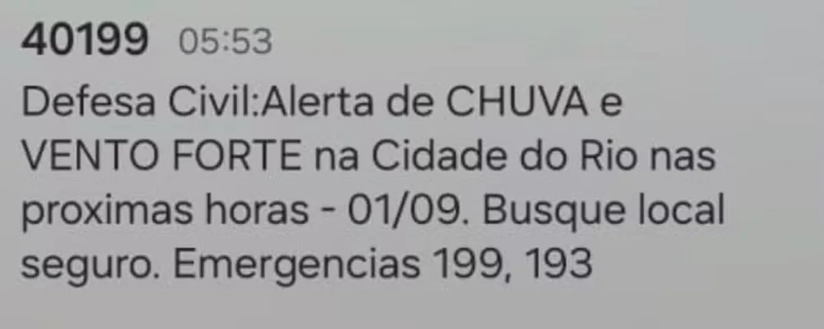 Ventania assusta moradores do Rio com rajadas de quase 70 km/h