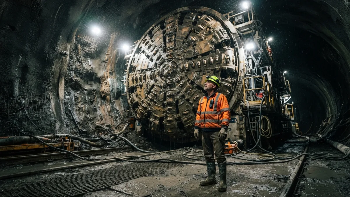 Túnel subterrâneo de 15 km usa ‘tatuzão’ de 120 metros para escavar 30 metros abaixo do nível do oceano