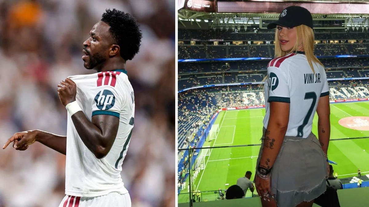 Alvo de críticas na Espanha, Virginia é ‘ignorada’ em meio à idolatria por Vini Jr. após goleada do Real Madrid