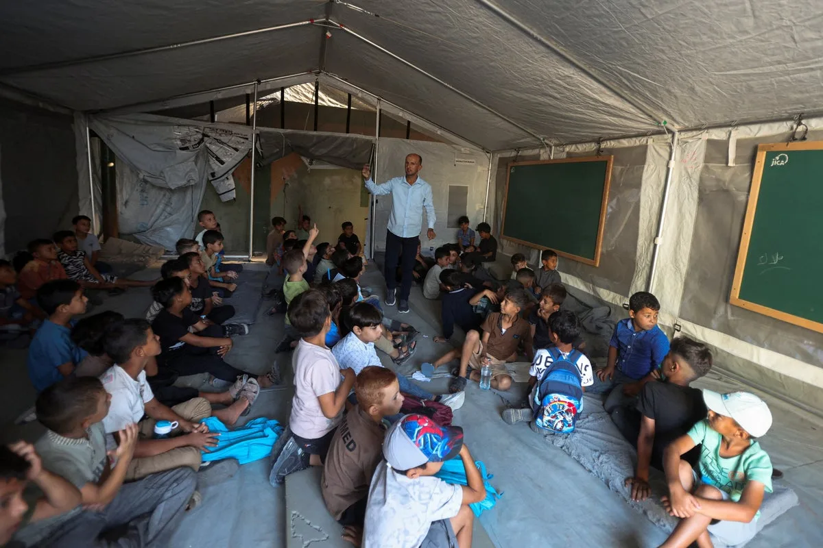 Gaza students return to schools for first time in three years: ‘Despite all of this we will learn’