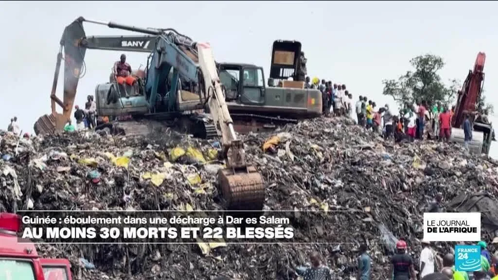 Guinée : au moins 30 morts et 22 blessés dans l'éboulement d'une décharge