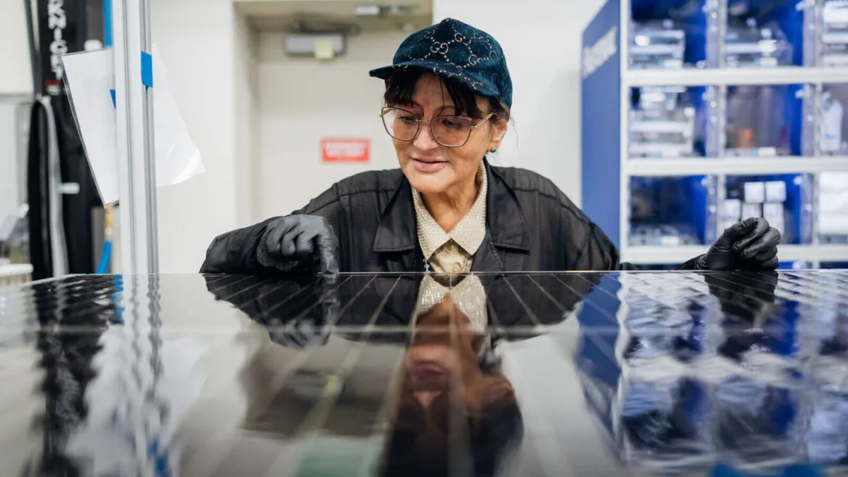 Drôle de reconversion d'une employée d'Amazon qui empilait des colis et assemble des satellites désormais