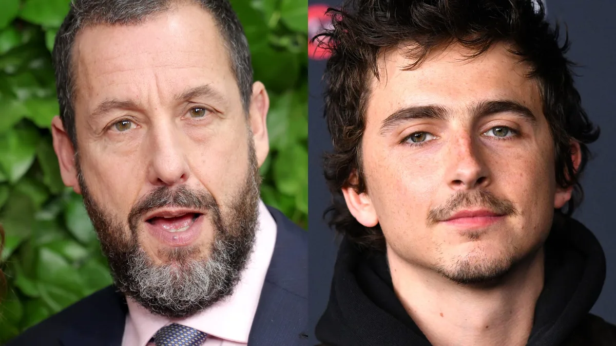 Adam Sandler, cuando invita a Timothée Chalamet a su casa: "Hasta mi mujer se pone ropa más elegante"