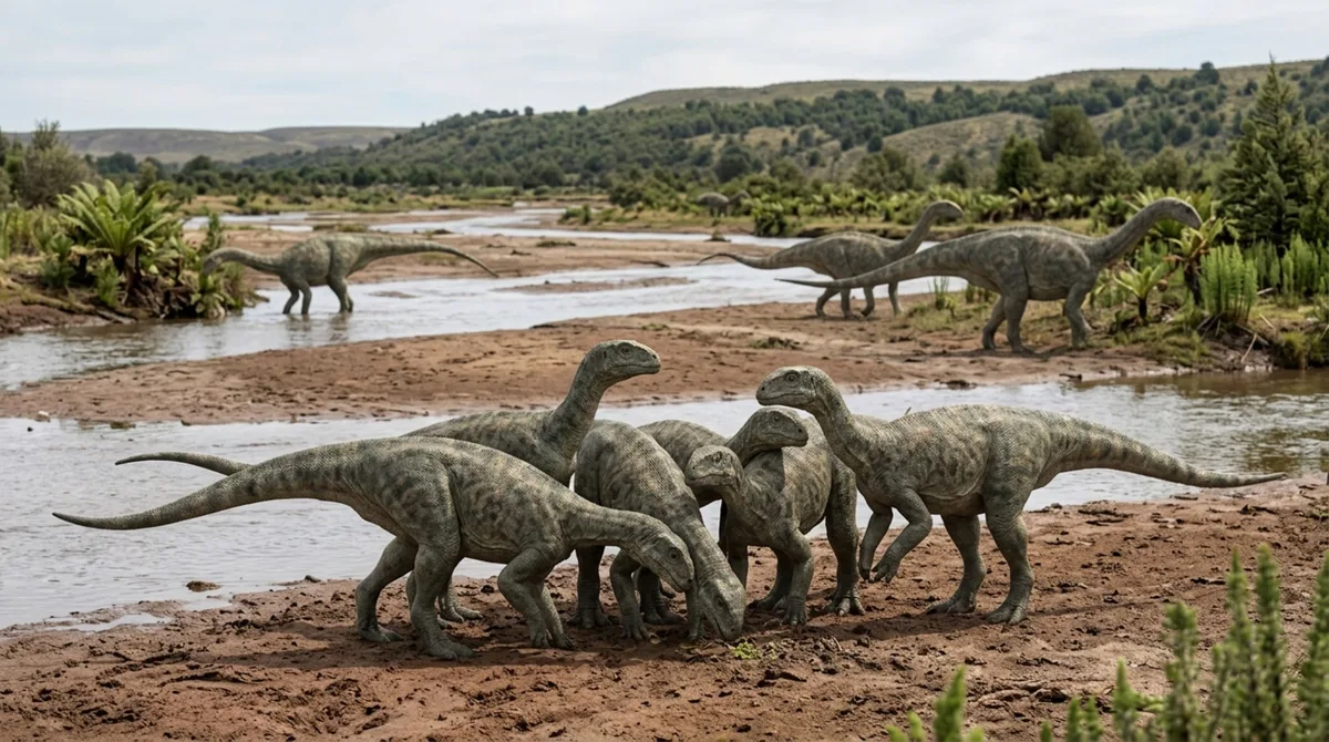 Mais de 100 ovos e restos de 80 dinossauros apareceram juntos na Patagônia, e a maneira como jovens e adultos estavam separados revelou uma rotina que começou há 193 milhões de anos