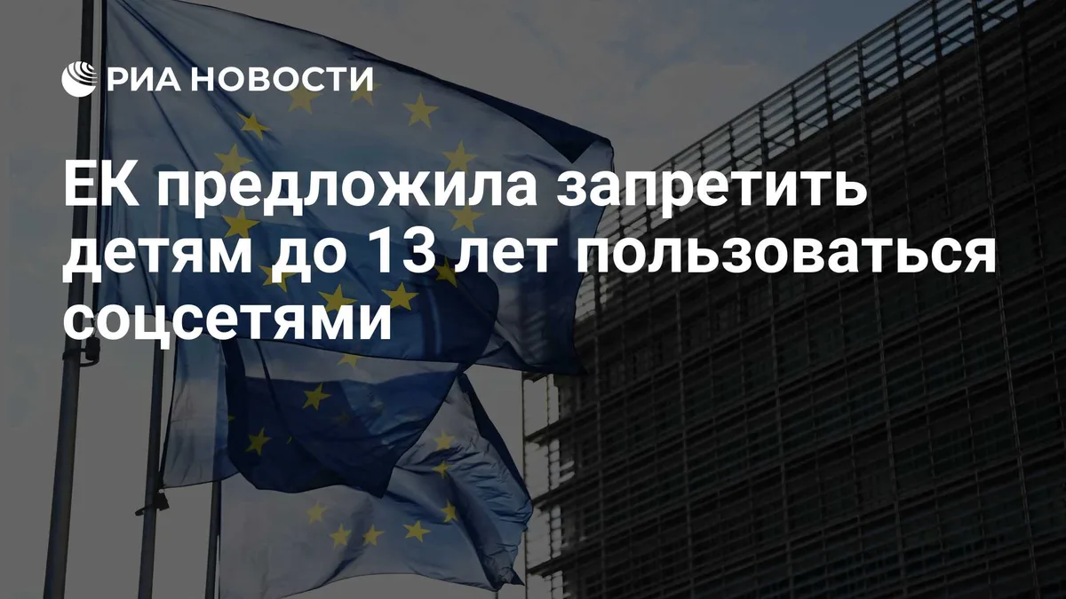 ЕК предложила запретить детям до 13 лет пользоваться соцсетями