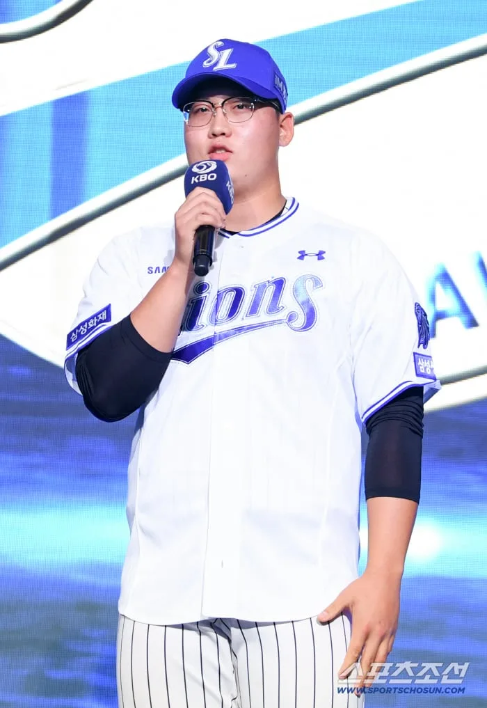 '한·일전 삼진쇼→1라운드 지명까지…' 믿고보는 삼성 픽, 100kg 거구 우완 김민훈은 누구?