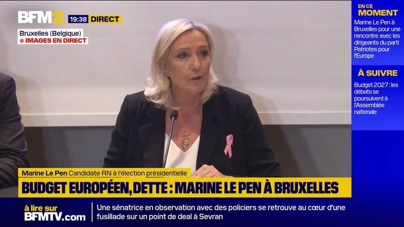 "Tout cela n'est pas sérieux": Marine Le Pen dénonce le "verrouillage plus d'un an à l'avance" du futur budget européen
