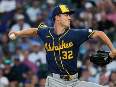 Brewers' Jacob Misiorowski matches career worsts in runs allowed and walks in rough start vs. Cubs