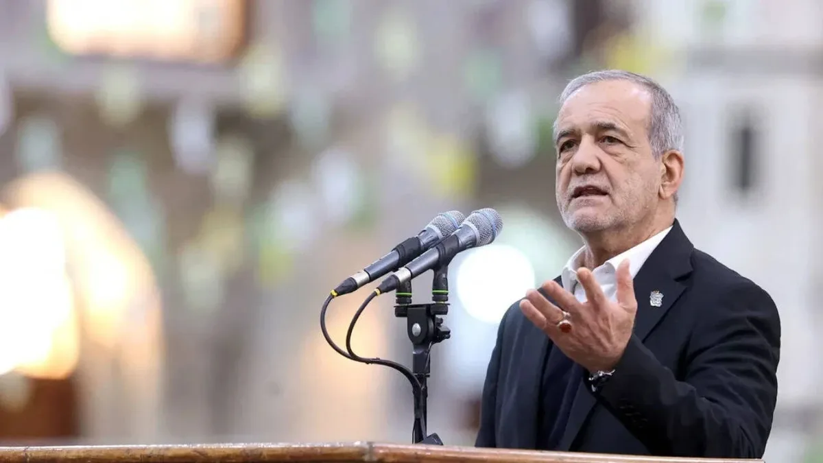 Pezeshkian sounds alarm, says Iran in 'full-scale war' as US sanctions loom