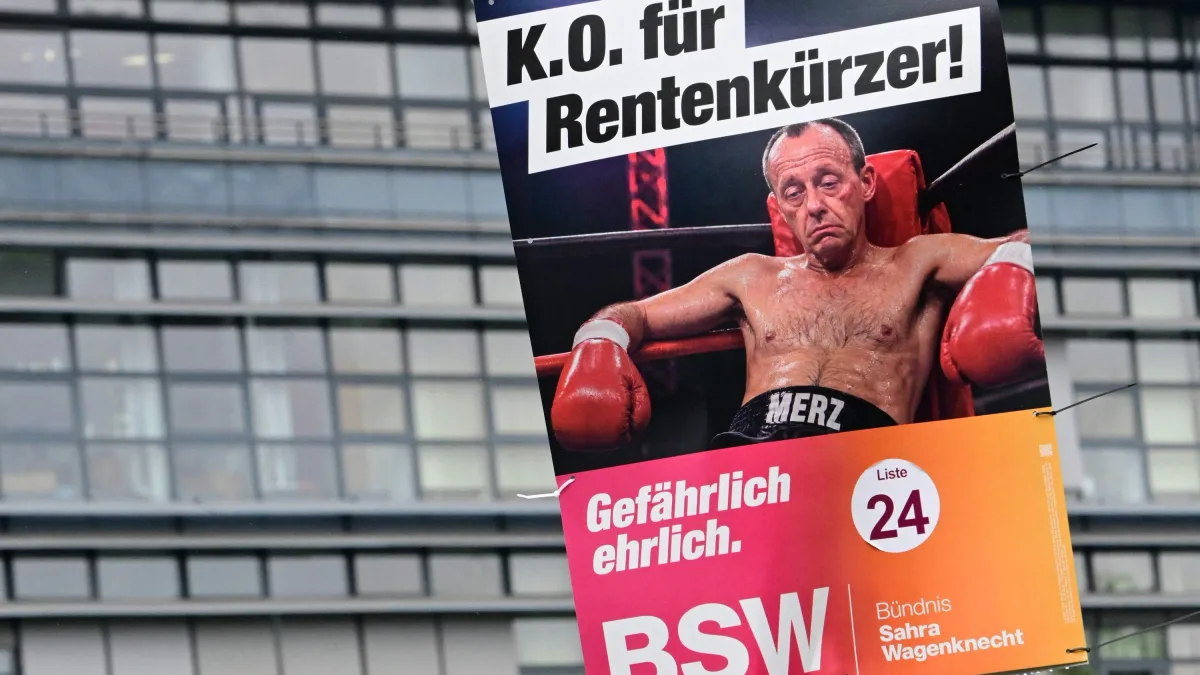 Plakate des BSW: Die Methoden der Wagenknecht-Partei