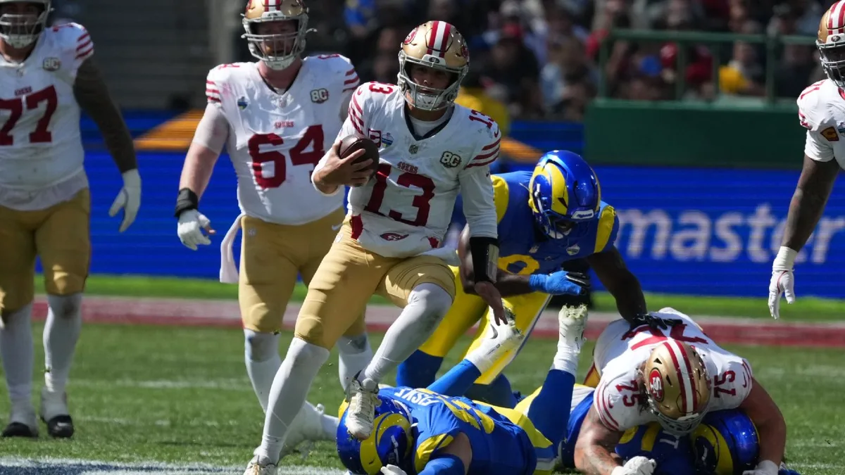 49ers rout Rams in NFL’s first Australia game behind Purdy’s three TD passes