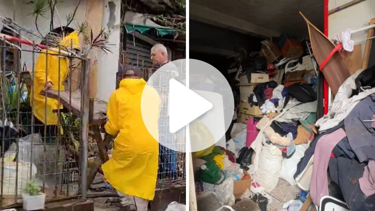 ‘Lixo até no teto’: idosa é internada após acumular ratos e lixo em casa e imóvel virar problema sanitário em SC