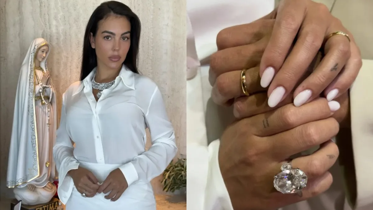 Site choca ao revelar valor exorbitante de joias usadas por Georgina em casamento com Cristiano Ronaldo Foto: Juergen Tellen Studio/Vogue