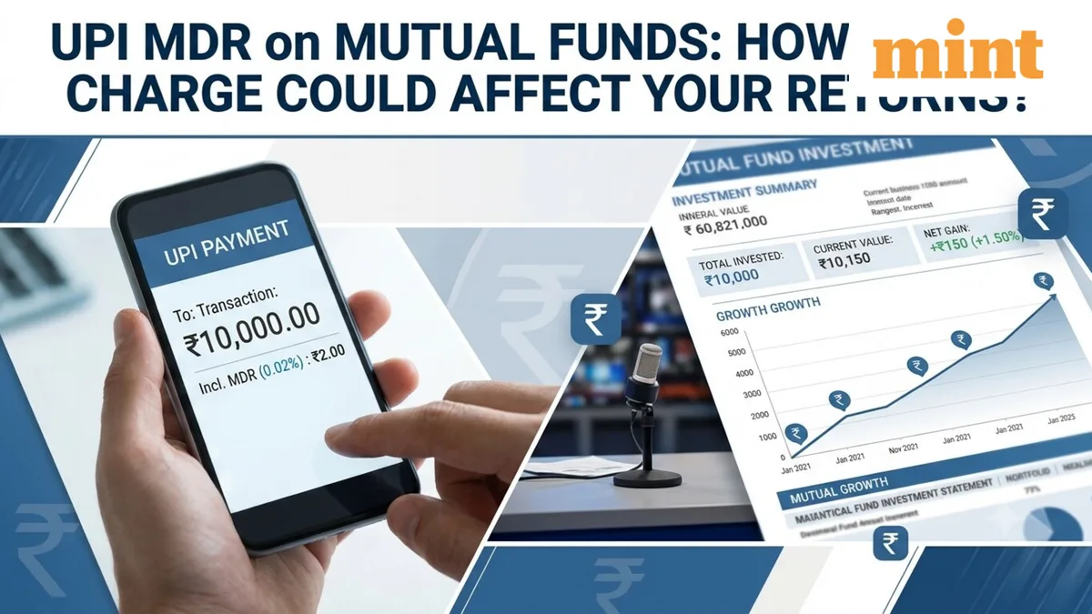 UPI MDR on mutual funds: Experts explain how investors could bear the charge and its impact on returns