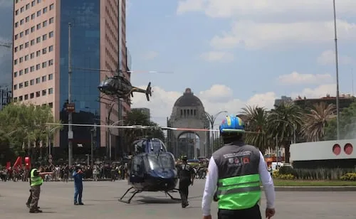 Segundo Simulacro Nacional 2026: Realizan ejercicios de crisis en Monumento a la Revolución; participaron 472 elementos federales, locales, voluntarios y civiles
