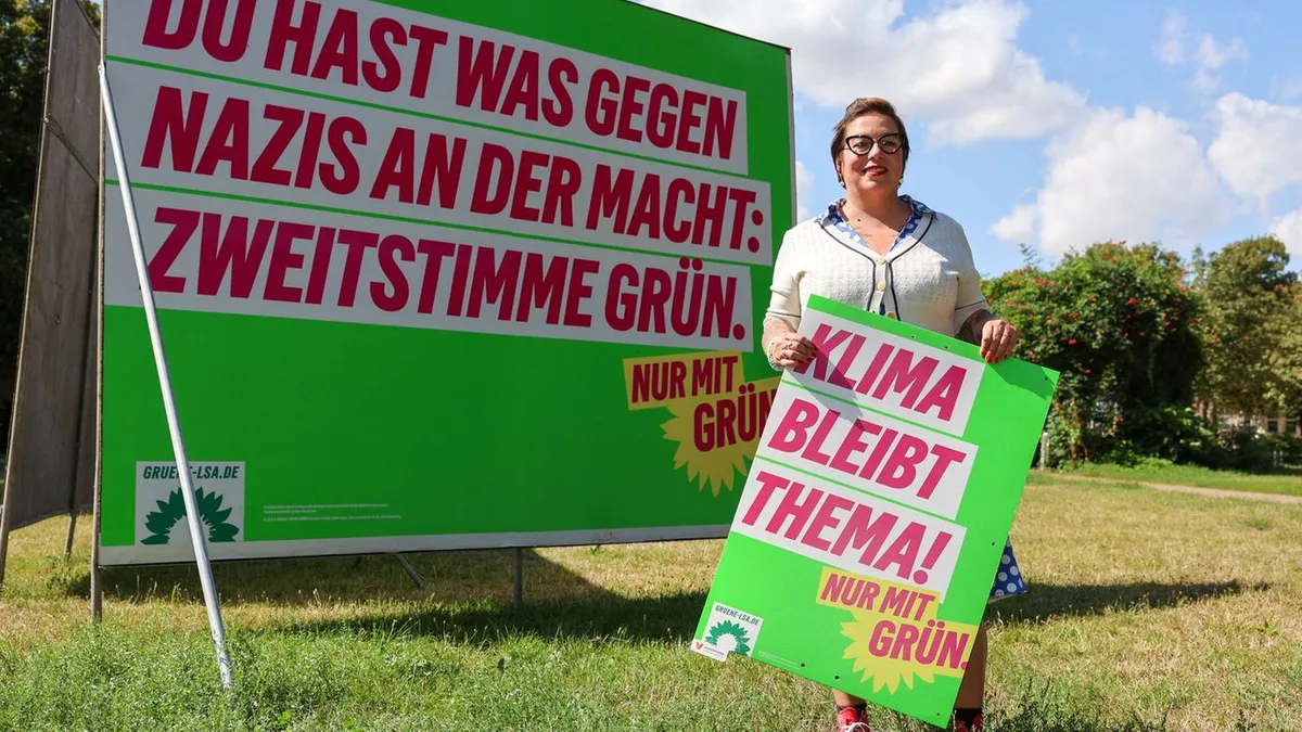 Sachsen-Anhalt: Grüne setzen vor der Wahl auf klare Kante gegen rechts