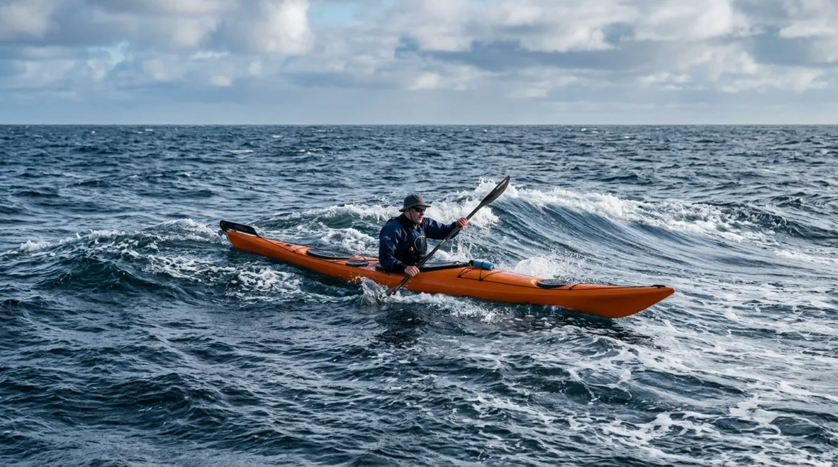 O canoísta que passou 99 dias cruzando o Atlântico em um caiaque de fibra de vidro e dormiu preso às ondas