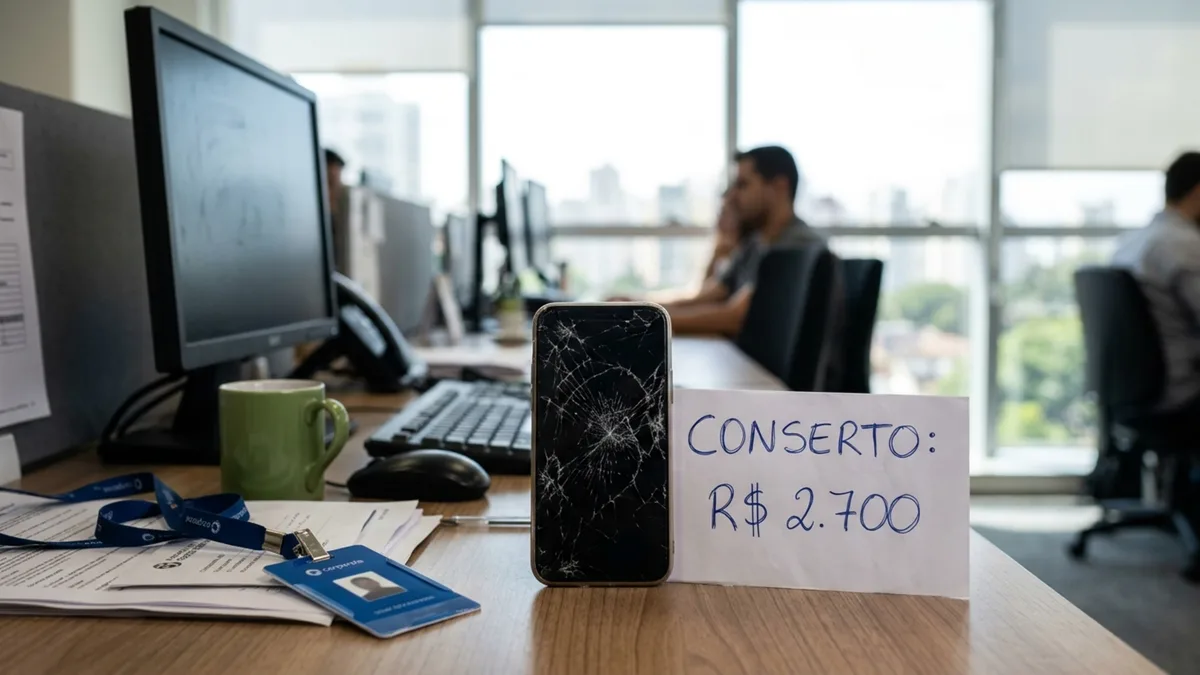 Funcionário trabalha dois anos usando celular próprio para atender clientes e empresa se recusa a pagar qualquer valor quando aparelho quebra durante expediente