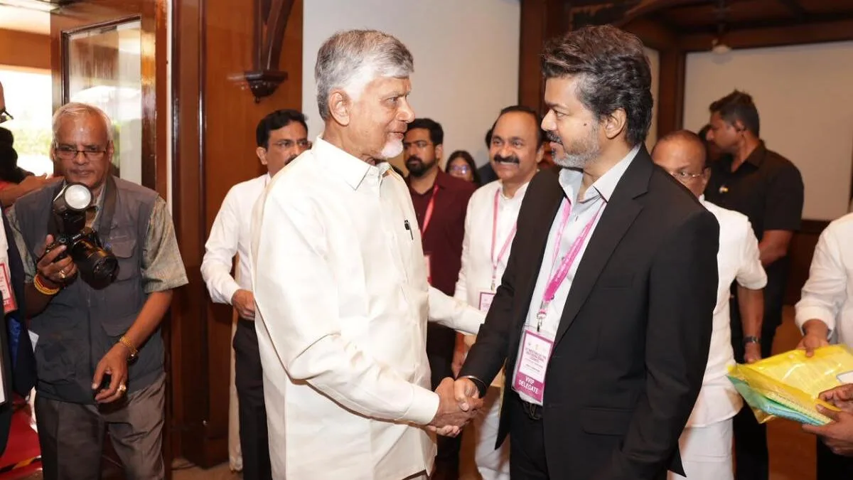 Tamil Nadu CM Vijay to meet Naidu today: Krishna water for Chennai on agenda