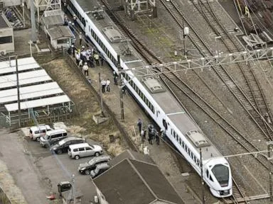 Express train hits and kills 4 workers at a railway station in Japan