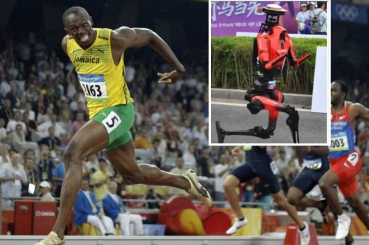 Así nació Lightning, el robot diseñado para vencer a Usain Bolt: 45 kilos de titanio, cables y microprocesadores, con unas piernas desproporcionadas