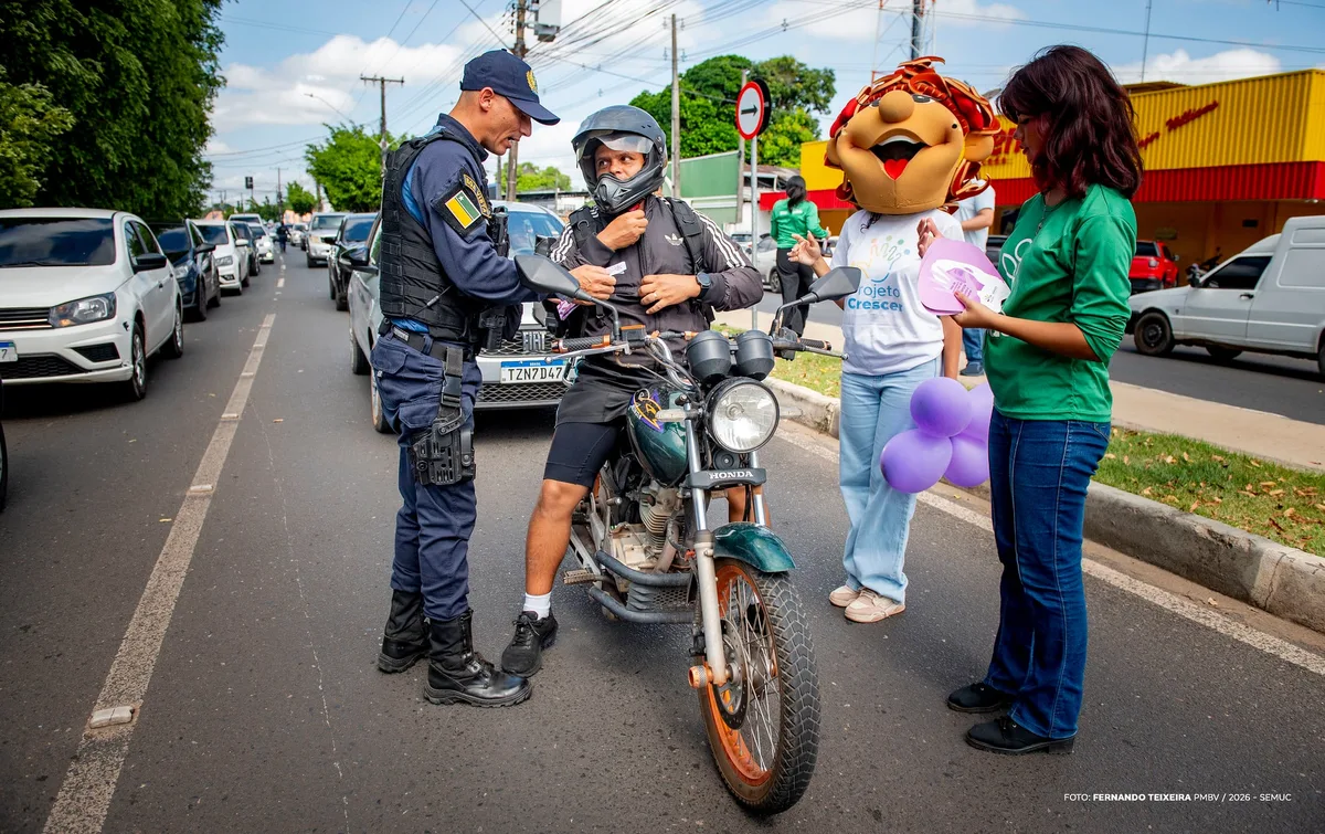 Blitz reforçam ações de combate à violência contra a mulher em Boa Vista.