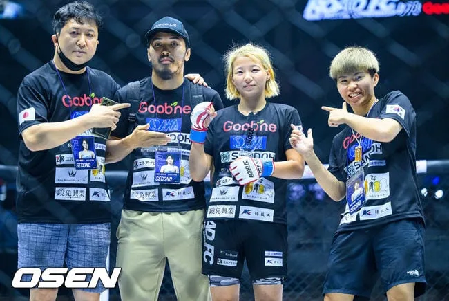 [사진]일본 와다 세리나, 정민지 꺾고 로드FC 데뷔전 승리