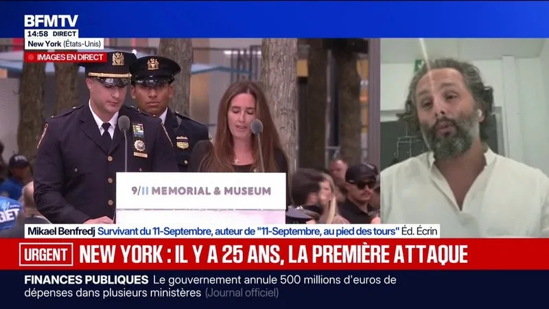 "Le choc, la sidération": Mikael Benfredj, survivant du 11-Septembre, raconte le moment où les avions s'encastrent dans les tours jumelles de New York